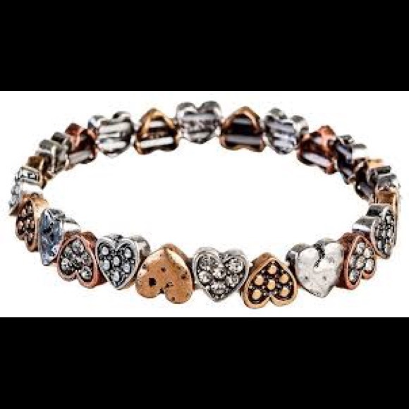 Jewelry - Multi Metal Mini Heart Bracelet Jewelry - Multi Metal Mini Heart Bracelet